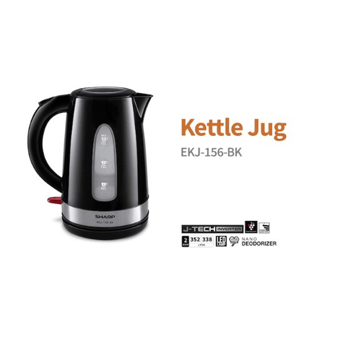 Sharp Kettle Listrik 1.5 Liter - EKJ156BK 
